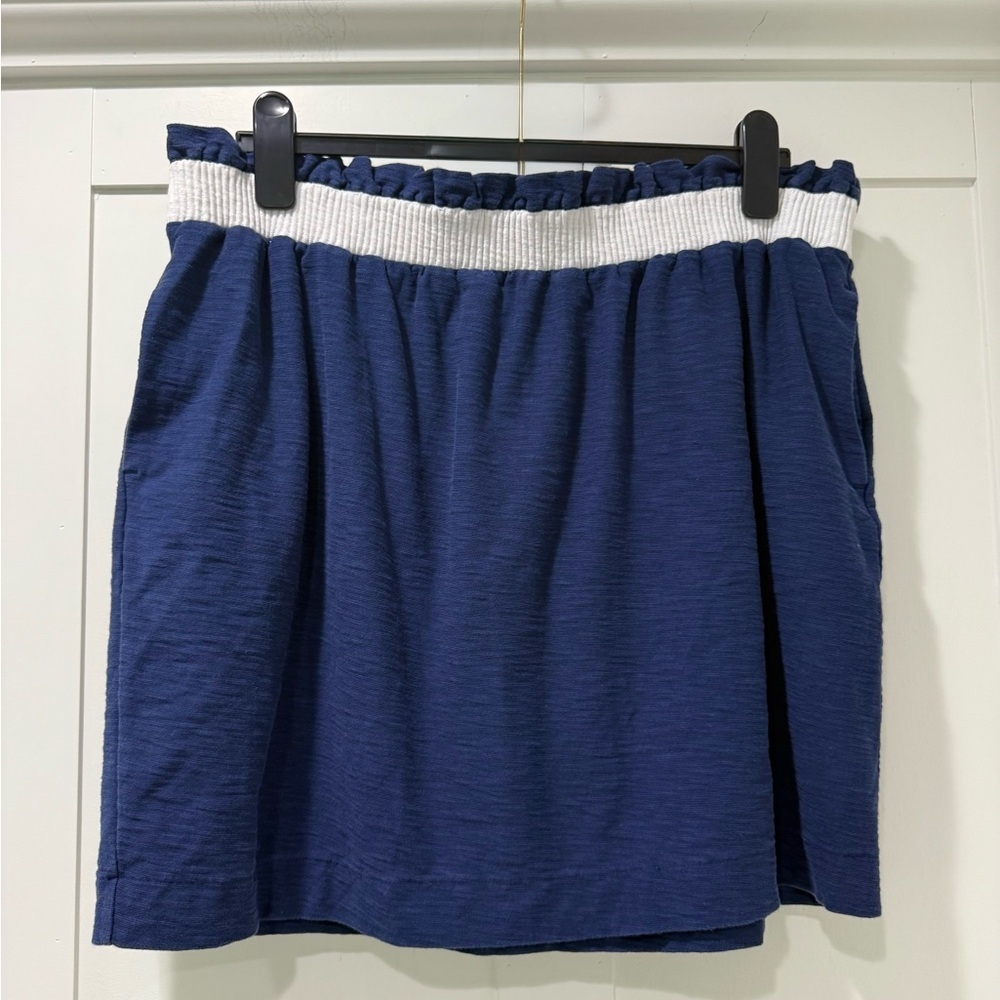 Vineyard Vines Blue and White Smocked Mini‎ Skirt - Picture 2 of 5